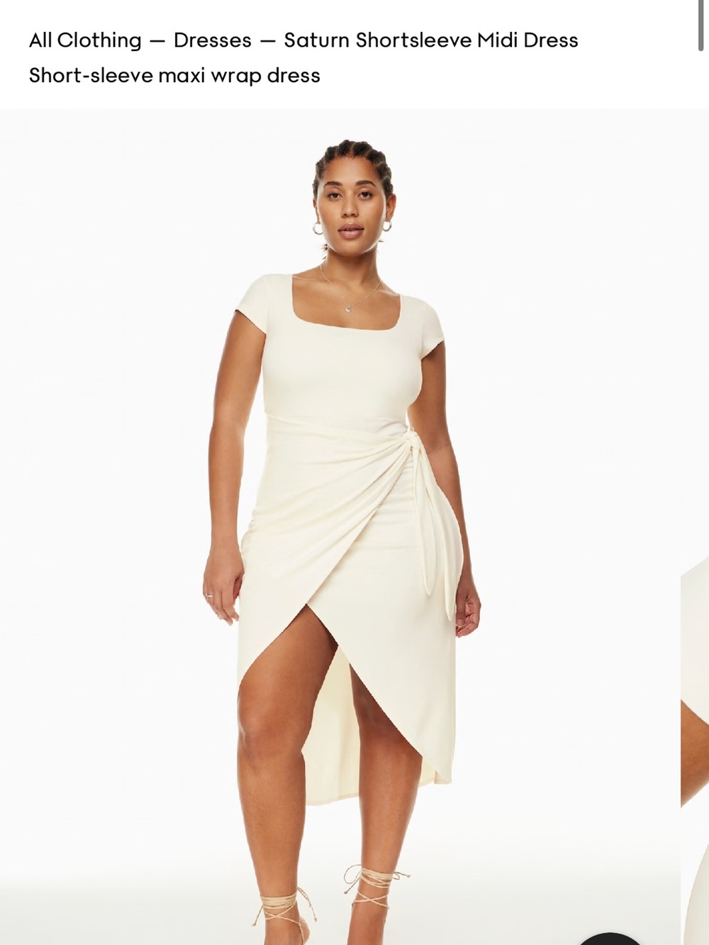 Wilfred Ivory Wrap Maxi Dress